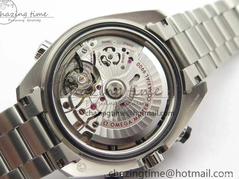 0511 Planet Ocean Master Chrono SS OM 1:1 Best Edition Black Dial On SS Bracelet A9900 V Fashionable 8113